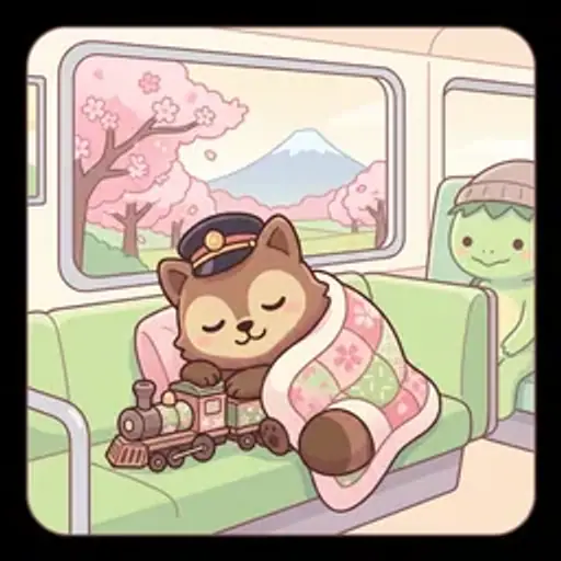 でんしゃで うとうと cover