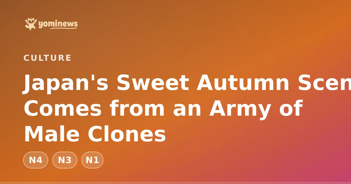 Japan's Sweet Autumn Scent Comes from an Army of Male Clones